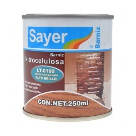 Barniz para Madera SAYER de 250ml Transparente Barniz de NITROCELULOSA