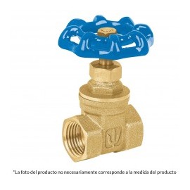 Llave de paso de compuerta llave de 1/2" Media de latón Roscable Válvula De Compuerta De Latón Roscable De 1/2''