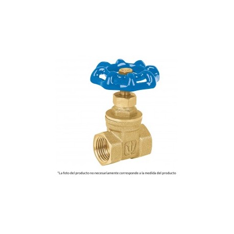 Llave de paso de compuerta llave de 1/2" Media de latón Roscable Válvula De Compuerta De Latón Roscable De 1/2''