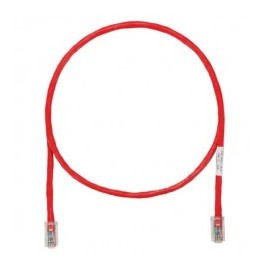 Cable de parcheo UTP Categoría 6, con plug modular en cada extremo - 1 m. - Rojo Patch cord 1 Metro Rojo Netkey