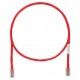 Cable de parcheo UTP Categoría 6, con plug modular en cada extremo - 1 m. - Rojo Patch cord 1 Metro Rojo Netkey