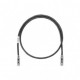 Cable de parcheo UTP Categoría 6, con plug modular en cada extremo - 1 m. - Negro Patch cord Negro de 1 Metro