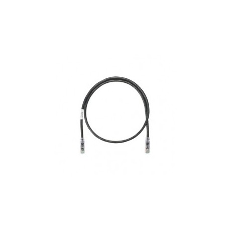 Cable de parcheo UTP Categoría 6, con plug modular en cada extremo - 1 m. - Negro Patch cord Negro de 1 Metro