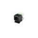 Jack MAX UTP Categoría 6, Estilo 110, Montaje Plano, Color Negro Jack Cat6 Siemon Jack Siemon Cat.6
