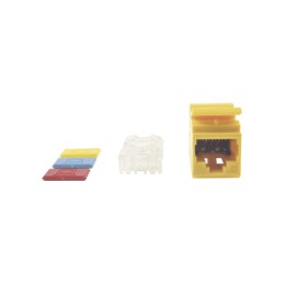 Jack MAX UTP Categoría 6, Estilo 110, Montaje Plano, Color Amarillo Jack Cat6 Siemon Jack Siemon