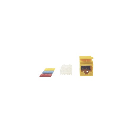 Jack MAX UTP Categoría 6, Estilo 110, Montaje Plano, Color Amarillo Jack Cat6 Siemon Jack Siemon