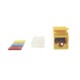 Jack MAX UTP Categoría 6, Estilo 110, Montaje Plano, Color Amarillo Jack Cat6 Siemon Jack Siemon