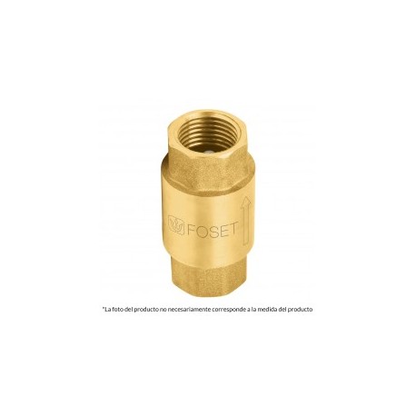 Válvula check de 3/4" con resorte Válvula de retención con resorte 200 psi / 1,379 kPa
