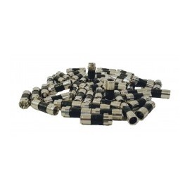 25 Conectores tipo F para cable de video de Televisión coaxial RG6 RG-6 Conector para Cable de Antena Aerea (Video de Tv, Izzi)