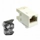 Jack Cat.6 Categoría 6 AMP Netconnect SL 110 Series Modular Jack RJ45 AMP Unshielded Jack hembra RJ45 Commscope Blanco