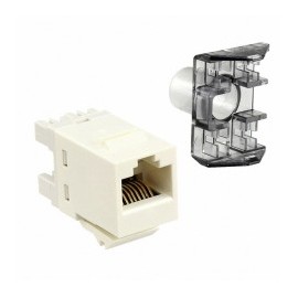 Jack Cat.6 Categoría 6 AMP Netconnect SL 110 Series Modular Jack RJ45 AMP Unshielded Jack hembra RJ45 Commscope Marfil Beige