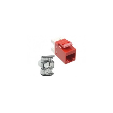 Jack Cat.6 Categoría 6 AMP Netconnect SL 110 Series Modular Jack RJ45 AMP Unshielded Jack hembra RJ45 Commscope Rojo