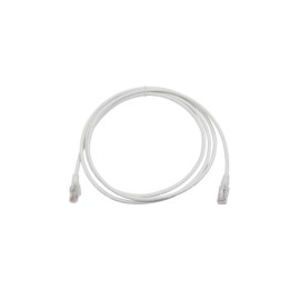 Patch Cord MC6 Modular Cat6 UTP, CM/LS0H, 7ft, Color Blanco, Versión Bulk (Sin Empaque Individual)