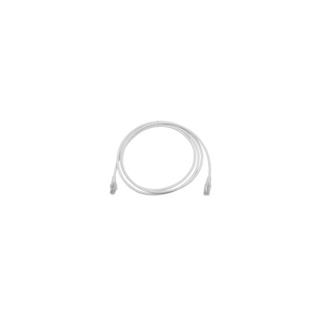 Patch Cord MC6 Modular Cat6 UTP, CM/LS0H, 7ft, Color Blanco, Versión Bulk (Sin Empaque Individual)