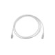 Patch Cord MC6 Modular Cat6 UTP, CM/LS0H, 7ft, Color Blanco, Versión Bulk (Sin Empaque Individual)