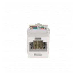 110-Style (Impact) Jack Connector, Keystone Type, Category 5e, 8-Position, 8-Wire, White