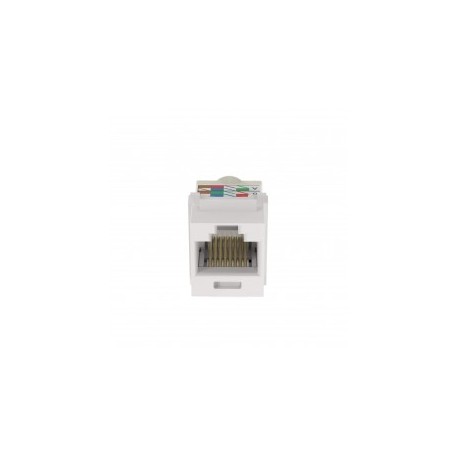 110-Style (Impact) Jack Connector, Keystone Type, Category 5e, 8-Position, 8-Wire, White