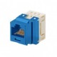 110-Style (Impact) Jack Connector, Keystone Type, Category 5e, 8-Position, 8-Wire, Blue Color