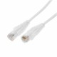 Cable de Parcheo Slim UTP Cat6A 5 metros Blanco Diámetro Reducido 28 AWG Patch cord calibre 28