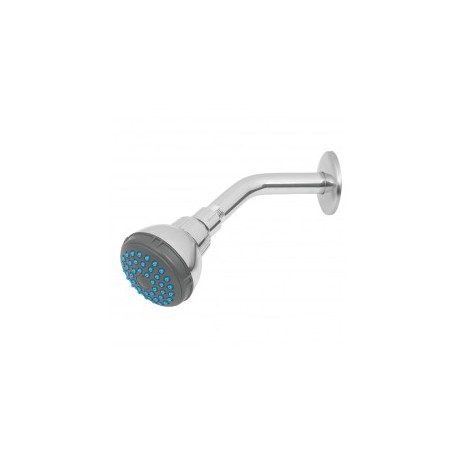 Regadera Redonda, Cabeza Abs de plastico, 2-1/2 Cabeza con brazo tubo para pared de regadera ya incluido