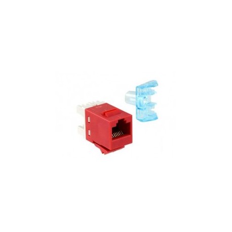 Jack Cat.5e Categoría 5e AMP Netconnect SL 110 Series Modular Jack RJ45 AMP Unshielded Jack hembra RJ45 Commscope Rojo