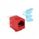 Jack Cat.5e Categoría 5e AMP Netconnect SL 110 Series Modular Jack RJ45 AMP Unshielded Jack hembra RJ45 Commscope Rojo