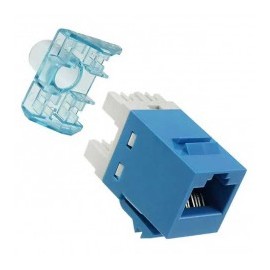 Jack Cat.5e Categoría 5e AMP Netconnect SL 110 Series Modular Jack RJ45 AMP Unshielded Jack hembra RJ45 Commscope azul