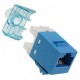 Jack Cat.5e Categoría 5e AMP Netconnect SL 110 Series Modular Jack RJ45 AMP Unshielded Jack hembra RJ45 Commscope azul