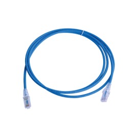 Patch Cord MC6 Modular Cat6 UTP, CM/LS0H, 7ft, Color Azul, Versión Bulk (Sin Empaque Individual) Cable de Red Cordón de parcheo