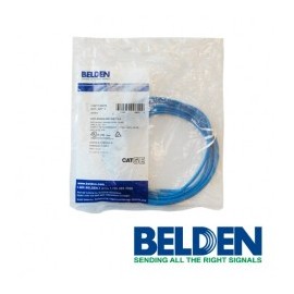 PATCHCORD UTP CAT5E BELDEN AZUL CMR-RISER 4 PARES CALIBRE CONDUCTOR 24 AWG 100% COBRE 10 PIES 3 METROS