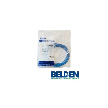 PATCHCORD UTP CAT5E BELDEN AZUL CMR-RISER 4 PARES CALIBRE CONDUCTOR 24 AWG 100% COBRE 10 PIES 3 METROS