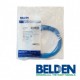 PATCHCORD UTP CAT5E BELDEN AZUL CMR-RISER 4 PARES CALIBRE CONDUCTOR 24 AWG 100% COBRE 10 PIES 3 METROS