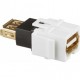 Jack USB Conector USB tipo A Conector USB Hembra - Hembra Keystone Blanco