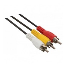Cable RCA macho a macho de 1.5 metro de longitud, para aplicaciones de audio y video optimizado para HD
