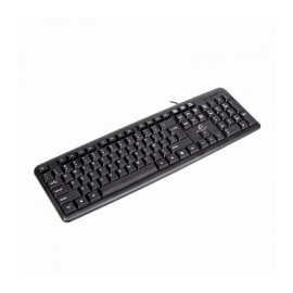Telcado USB para computadora Laptop Mac Alambrico Negro Gamer Teclado QWERTY español color negro