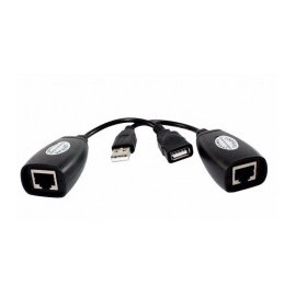 Extensor Usb por UTP Cable de Red Rj45 hasta 45 Metros con Cat6 100% Cu. Extensor Cable Usb Macho Hembra