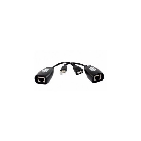 Extensor Usb por UTP Cable de Red Rj45 hasta 45 Metros con Cat6 100% Cu. Extensor Cable Usb Macho Hembra