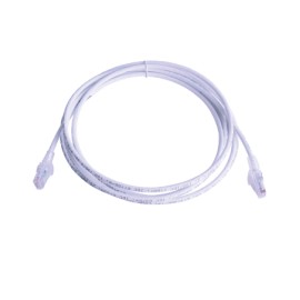 Patch Cord MC6 Modular Cat6 UTP, CM/LS0H, 10ft, Color Blanco, Versión Bulk (Sin Empaque Individual)