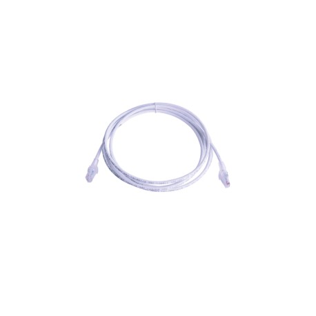Patch Cord MC6 Modular Cat6 UTP, CM/LS0H, 10ft, Color Blanco, Versión Bulk (Sin Empaque Individual)