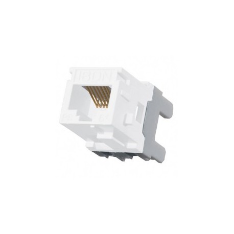 Jack Cat6 Categoria 6 BELDEN Blanco Jack RJ45 Belden Conector Belden Blanco de Red Cat. 6 Jack de impacto Conector Hembra