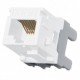 Jack Cat6 Categoria 6 BELDEN Blanco Jack RJ45 Belden Conector Belden Blanco de Red Cat. 6 Jack de impacto Conector Hembra