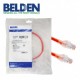 Path cord Cable de Red RJ45 Categoria 6 Cat. 6 de 60cm 60 centimetros color Rojo BELDEN CERTIFICADO