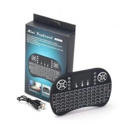 Mini Teclado Inalambrico Touchpad Iluminado Smart Tv Xbox Pc Control Remoto Mini Teclado español Touchpad