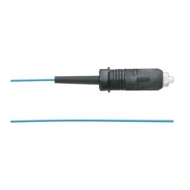 Pigtail de Fibra Óptica SC Simplex, Multimodo OM4 50/125, 900um, Color Aqua, 1 Metro