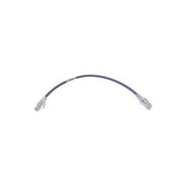 Patch Cord MC6 Modular Cat6 UTP, CM/LS0H, 1ft, Color Violeta Patch cord Cable de Red Morado de 30 cm Centimetros
