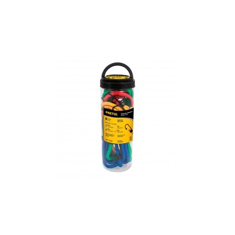 Juego de 8 piezas Tensores elásticos diametro de 8mm Ganchos elásticos Resortes elásticos 45 a 122cm Sujetadores