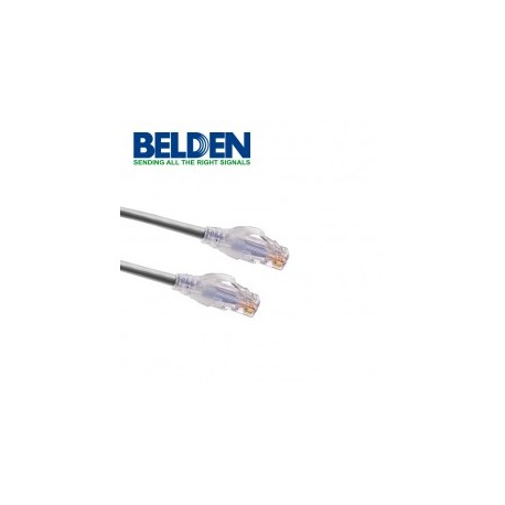 PATCHCORD UTP CAT6 BELDEN GRIS CMR-RISER 4 PARES 8 HILOS CAT6 4 PIES 1.2 METROS