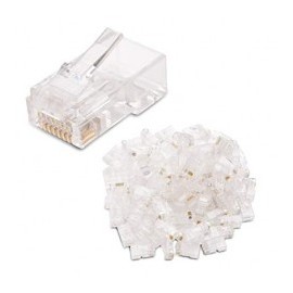 Plug Conector Rj45 Para Cable Red Utp Cat 5e 100 Piezas Plug Cat5e Conector Plug RJ45 Bolsa con 1000pz