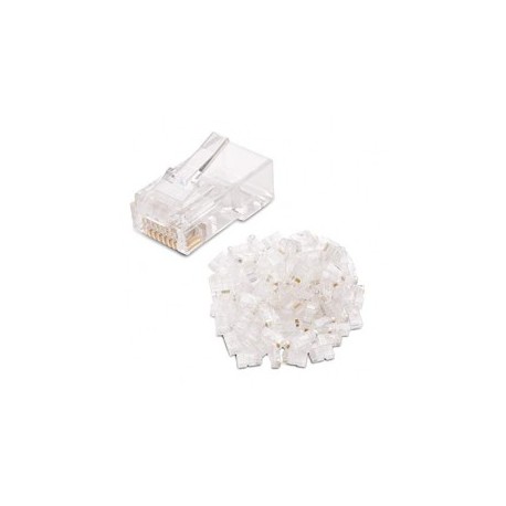 Plug Conector Rj45 Para Cable Red Utp Cat 5e 100 Piezas Plug Cat5e Conector Plug RJ45 Bolsa con 1000pz