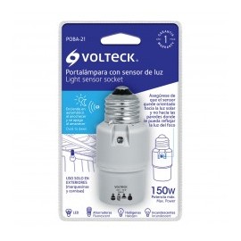 Sensor de luz para foco Portalámpara con apagado de dia y prendido de noche para Focos E26/E27